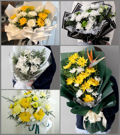 贵州遵义桐梓县花秋镇天生桥村白事花束代送
